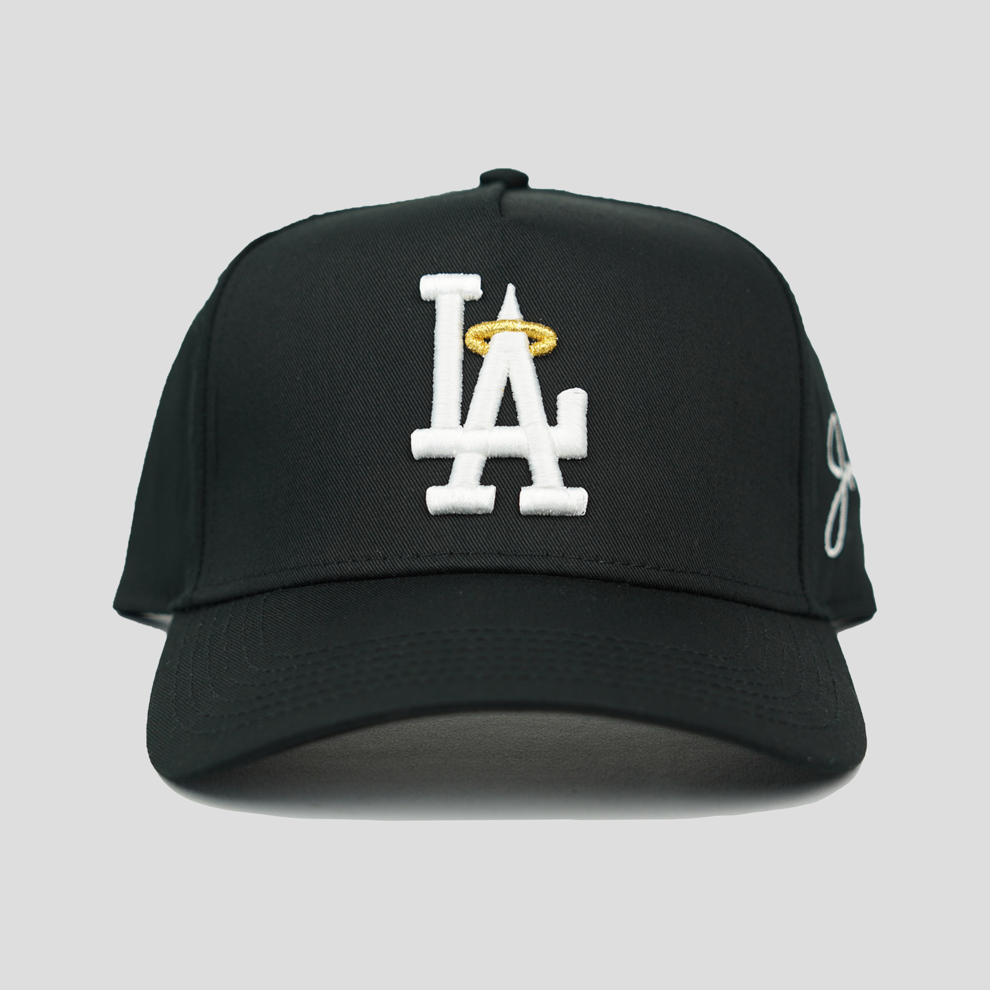 LA Halo Snapback Hat (BLACK)